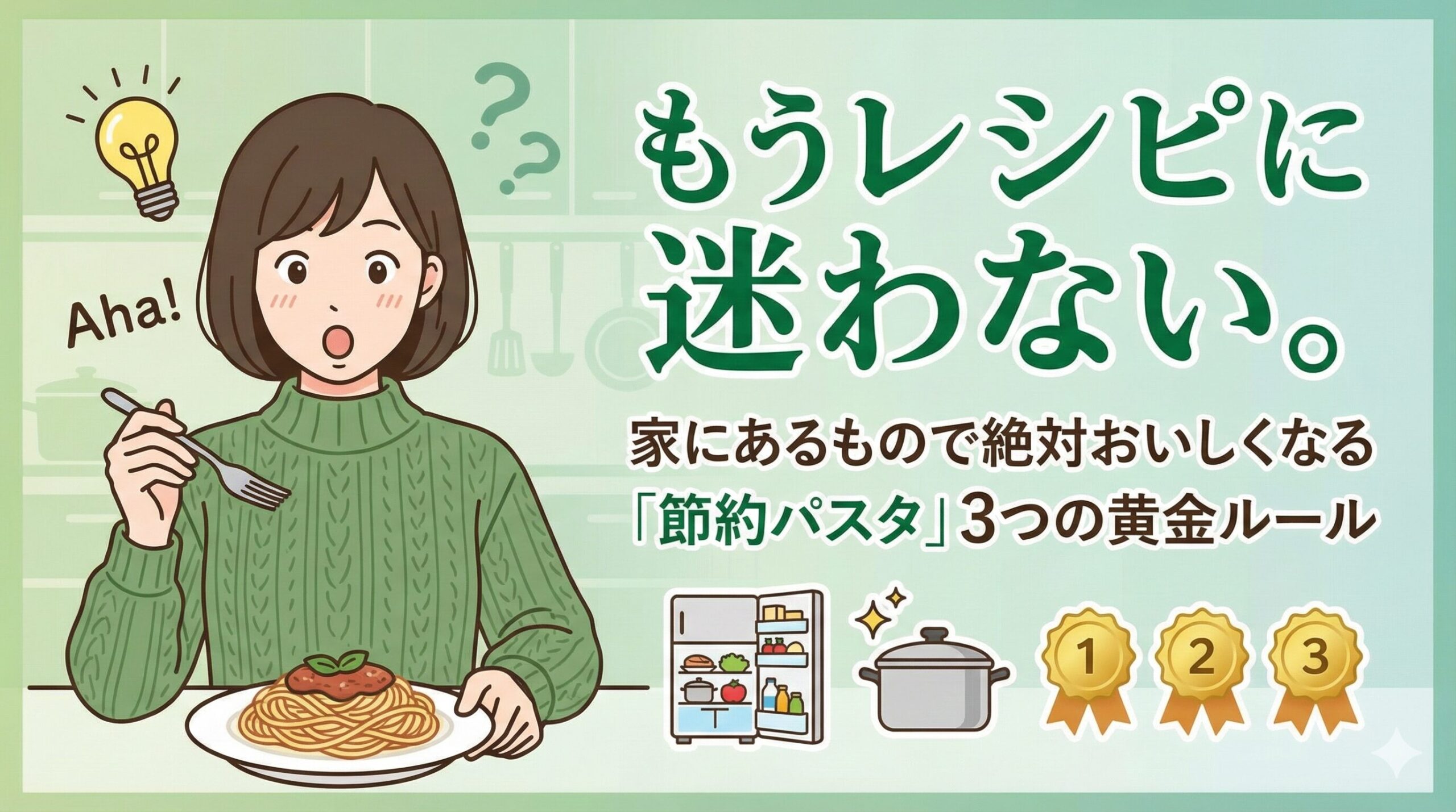 もうレシピに迷わない。家にあるもので絶対おいしくなる「節約パスタ」3つの黄金ルール