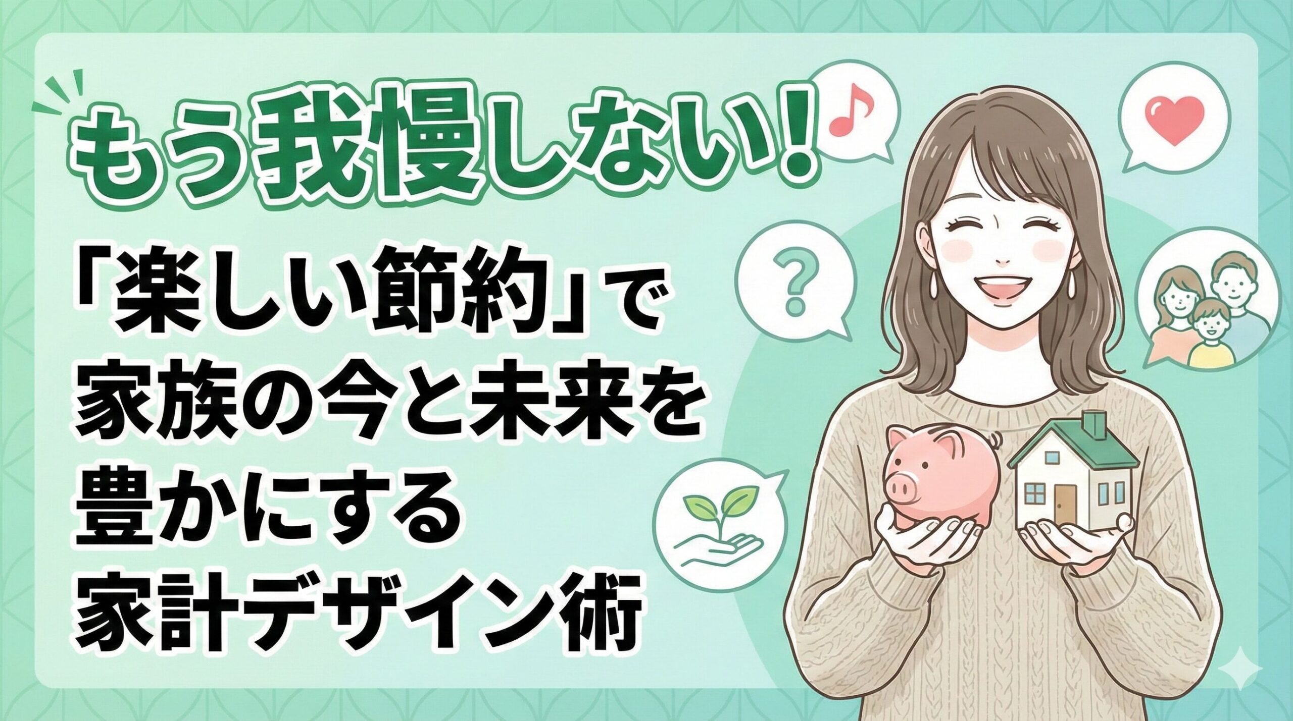 もう我慢しない！「楽しい節約」で家族の今と未来を豊かにする家計デザイン術